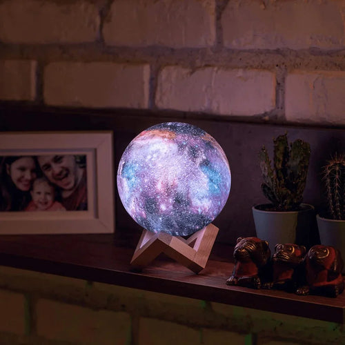 Skanto | Skandinavische Mondlampe | 16 Farben | Mit Fernbedienung - Sky