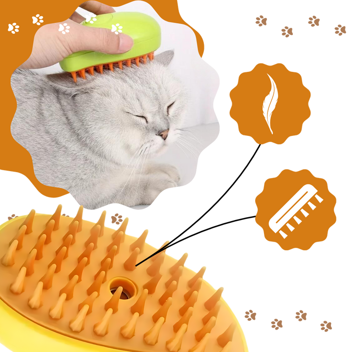 Multifunktionale Katzenbürste