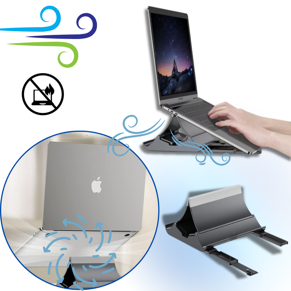 Skanto Multifunktionaler, stabiler vertikaler Laptop-Ständer