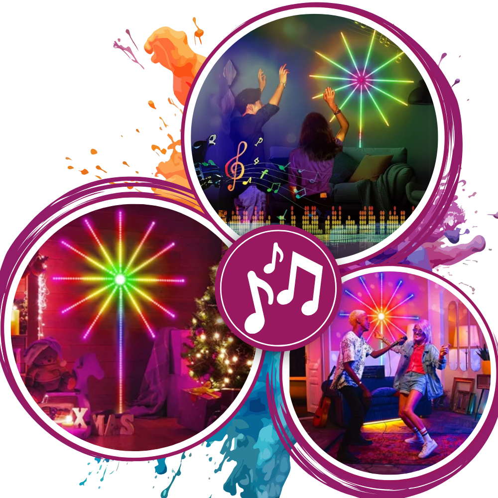 Musiksynchronisierte LED-Lichtstreifen