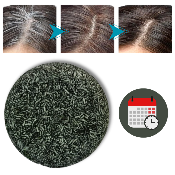 Natürliche Haarfärbeseife für dunkleres Haar