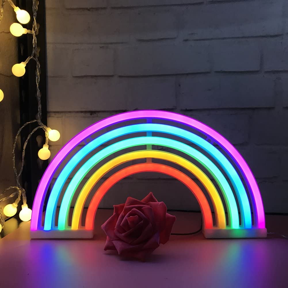 Skanto | Neon Regenbogen Schild