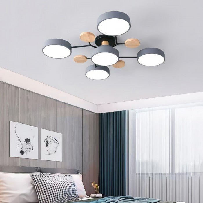 Skanto | Skandinavische LED-Deckenlampe – Modernes Ast-Design mit warmweißer Beleuchtung & energiesparender Technologie