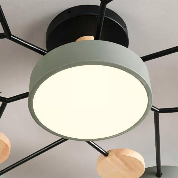 Skanto | Skandinavische LED-Deckenlampe – Modernes Ast-Design mit warmweißer Beleuchtung & energiesparender Technologie