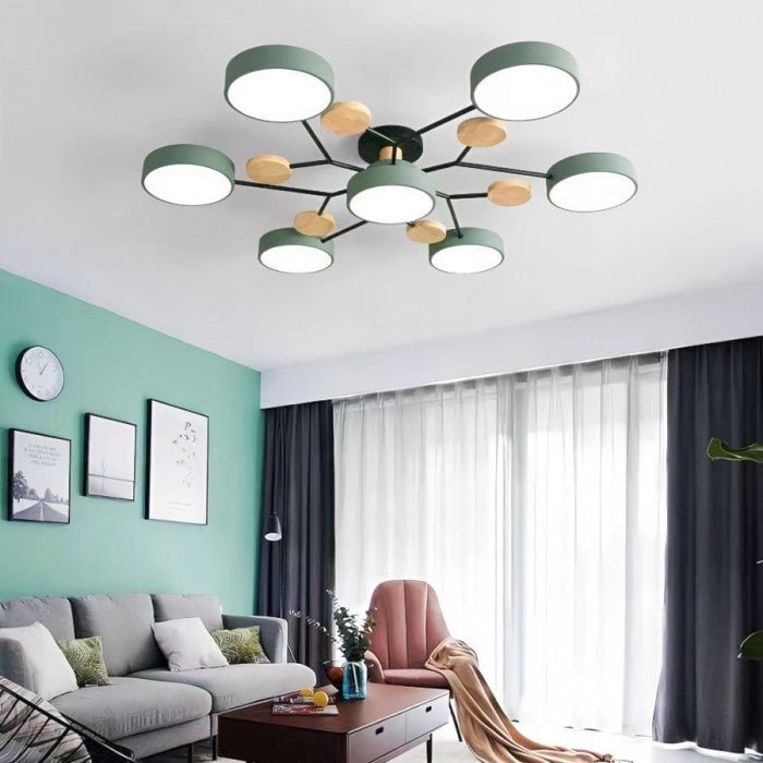 Skanto | Skandinavische LED-Deckenlampe – Modernes Ast-Design mit warmweißer Beleuchtung & energiesparender Technologie