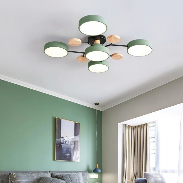 Skanto | Skandinavische LED-Deckenlampe – Modernes Ast-Design mit warmweißer Beleuchtung & energiesparender Technologie