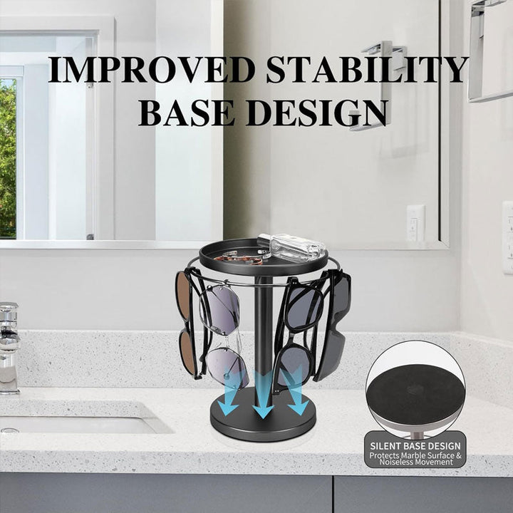 Skanto | OPTITURN – 360° drehbarer Brillenhalter mit kompaktem Design und vielseitiger Funktionalität