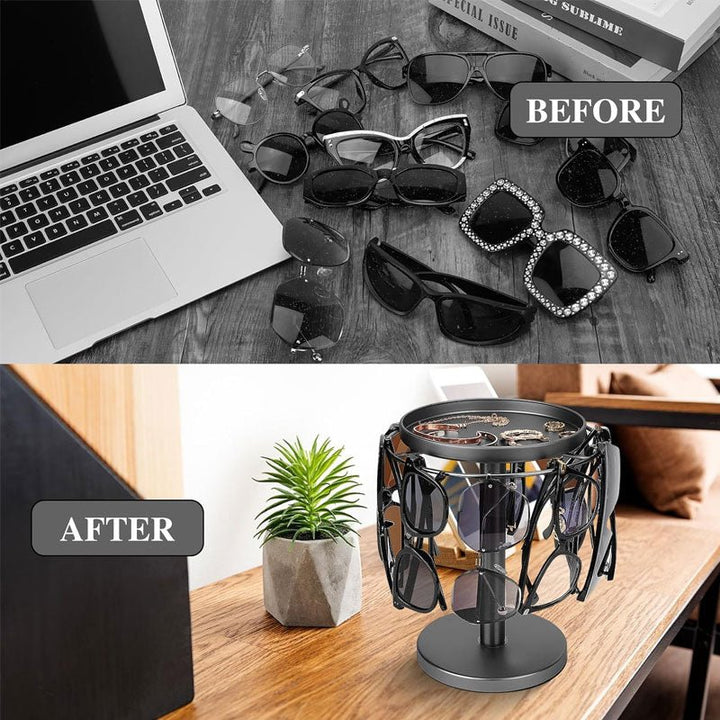 Skanto | OPTITURN – 360° drehbarer Brillenhalter mit kompaktem Design und vielseitiger Funktionalität