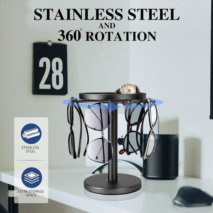 Skanto | OPTITURN – 360° drehbarer Brillenhalter mit kompaktem Design und vielseitiger Funktionalität