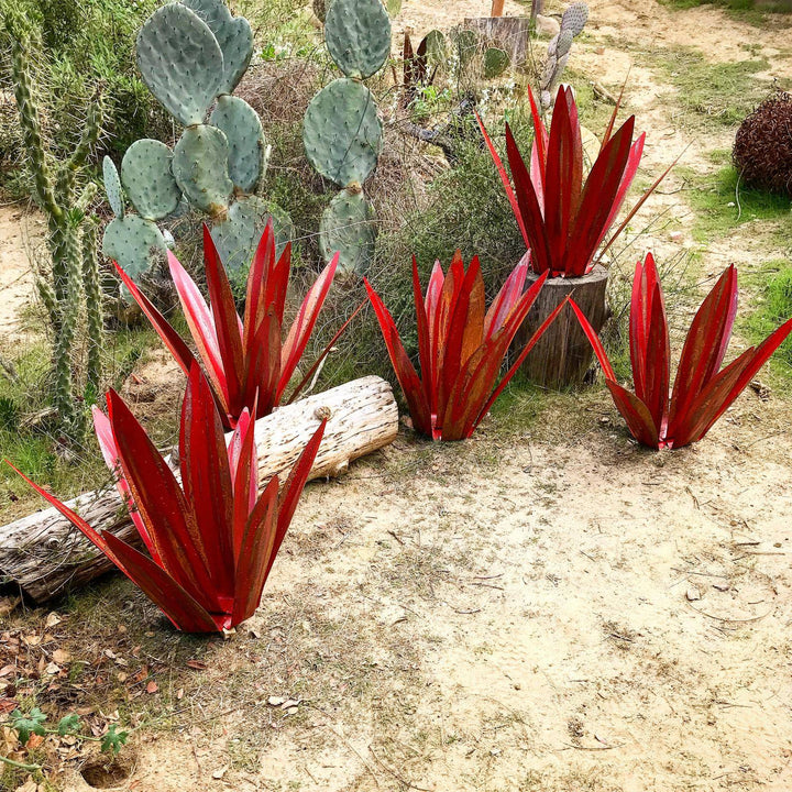 Skanto | Eternal Agave – Handgefertigte Garten-Metallskulptur aus Edelstahl für Innen- und Außendekoration