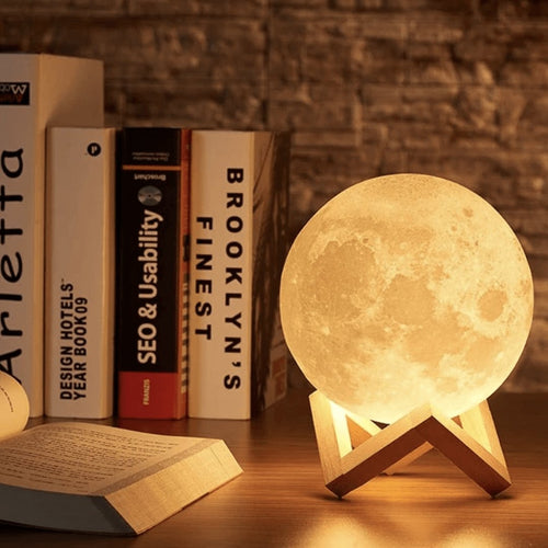 Skanto | Mondlampe - Lunar - Wiederaufladbar - Touch-Steuerung