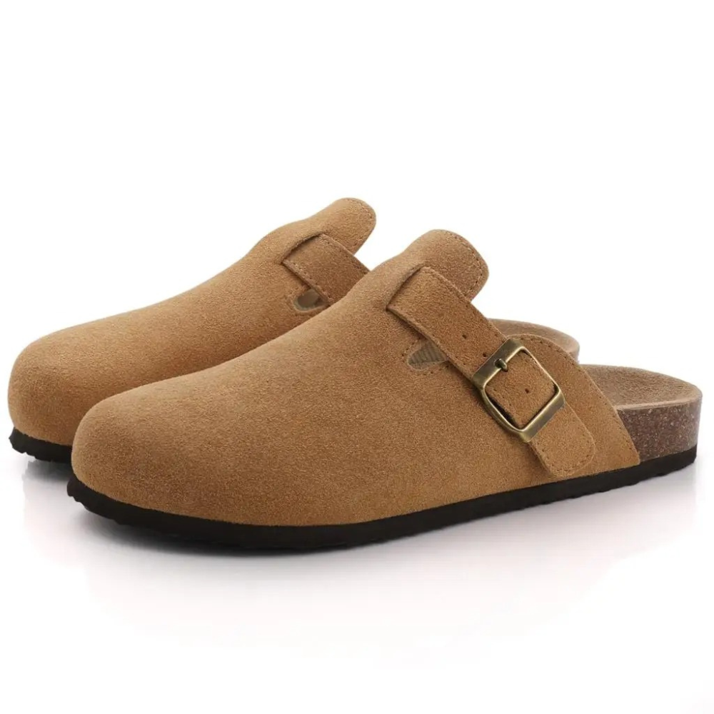 Skanto | Herren-Sandalen FootRest mit Fleece- und Korksohlen
