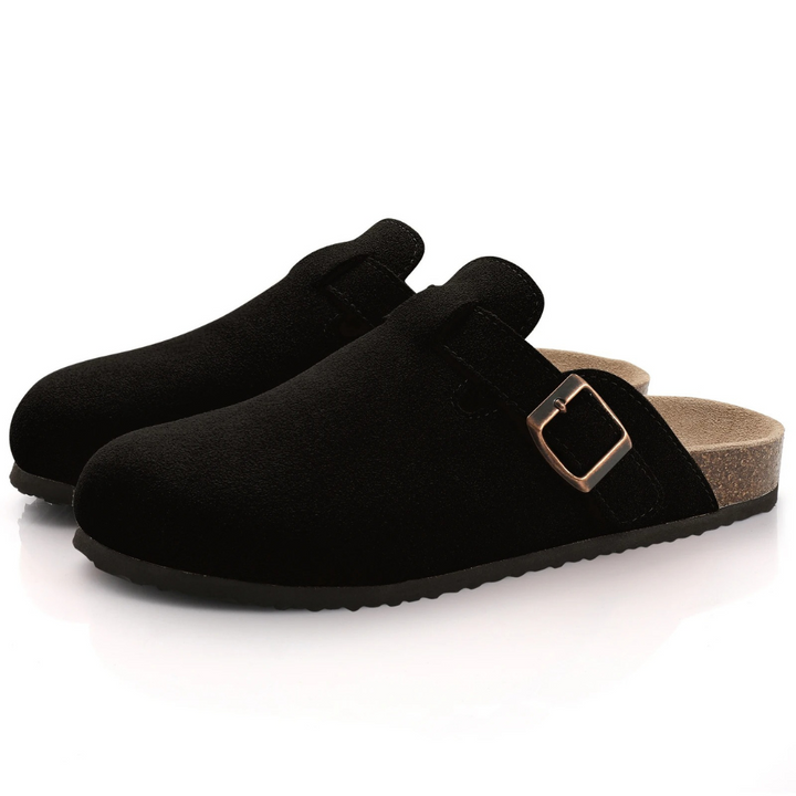 Skanto | Herren-Sandalen FootRest mit Fleece- und Korksohlen