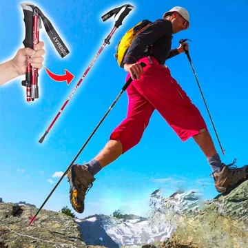 Skanto | Verstellbare Trekkingstöcke – Zusammenklappbarer Teleskopstock