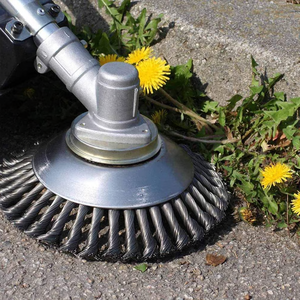 Skanto | Unzerbrechlicher Unkrautbürsten-Trimmerkopf aus Karbonstahl