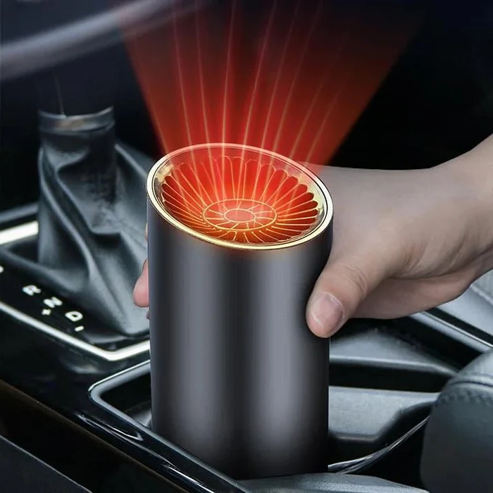 Skanto | CupHeat 12V Autoheizung & Defroster – Kompakter 360° Heißluftventilator