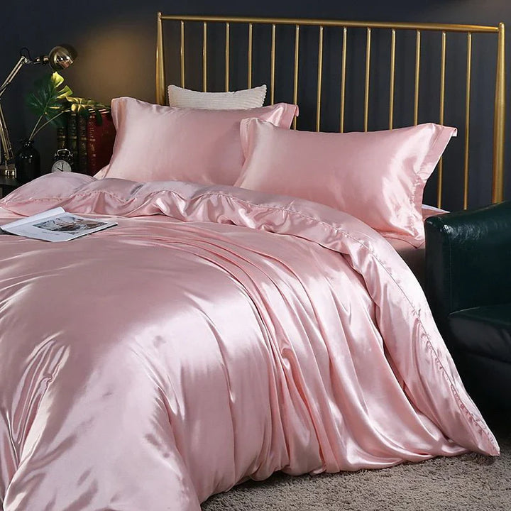 Skanto | Elegantes Satin-Seiden-Bettwäsche-Set – Luxuriöser Komfort für jede Nacht