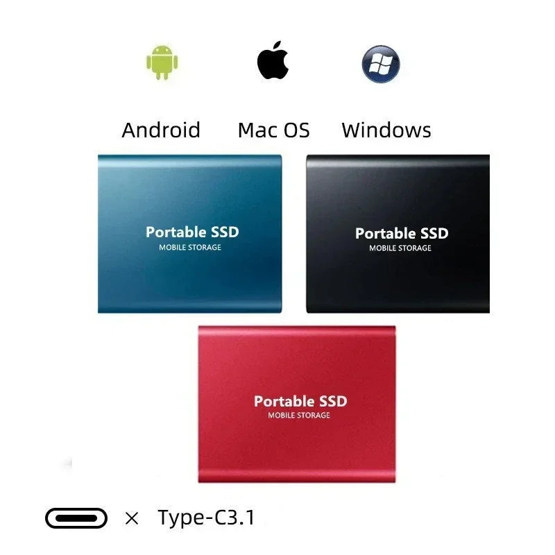 Skanto | Externe SSD, tragbare USB-C Solid-State-Festplatte