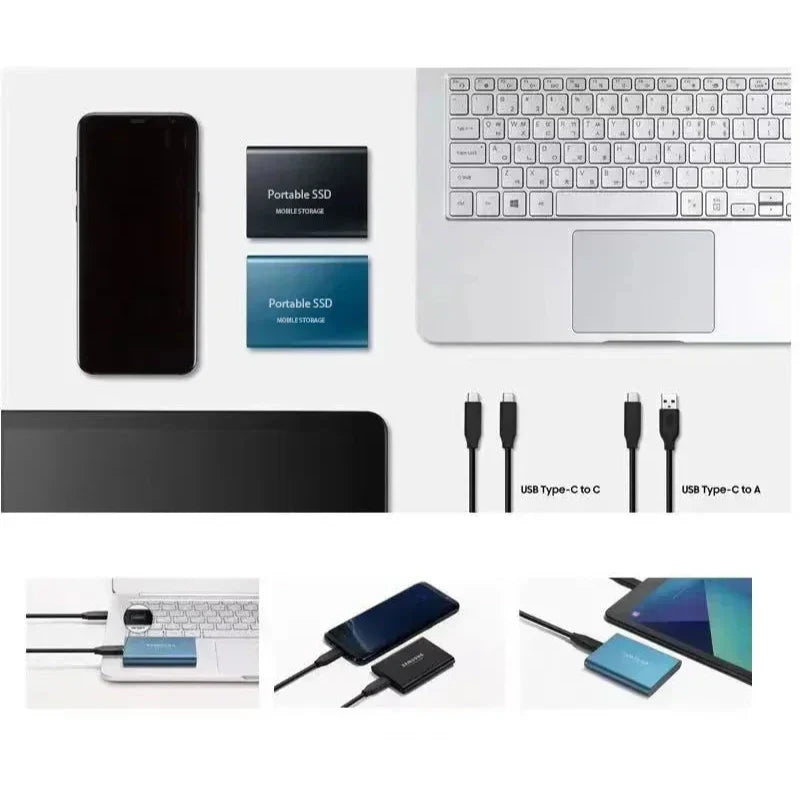 Skanto | Externe SSD, tragbare USB-C Solid-State-Festplatte