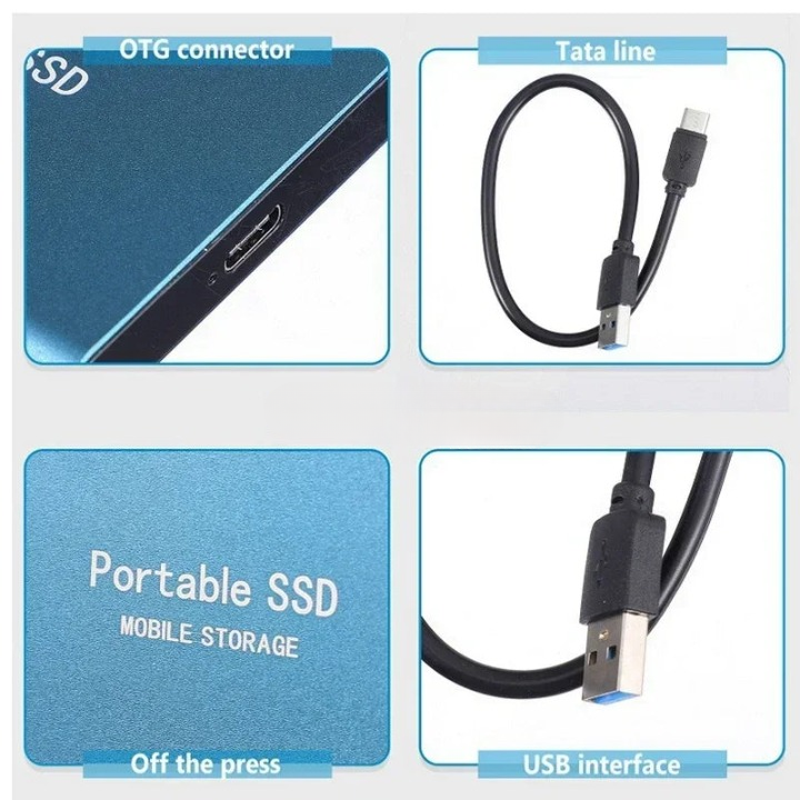 Skanto | Externe SSD, tragbare USB-C Solid-State-Festplatte