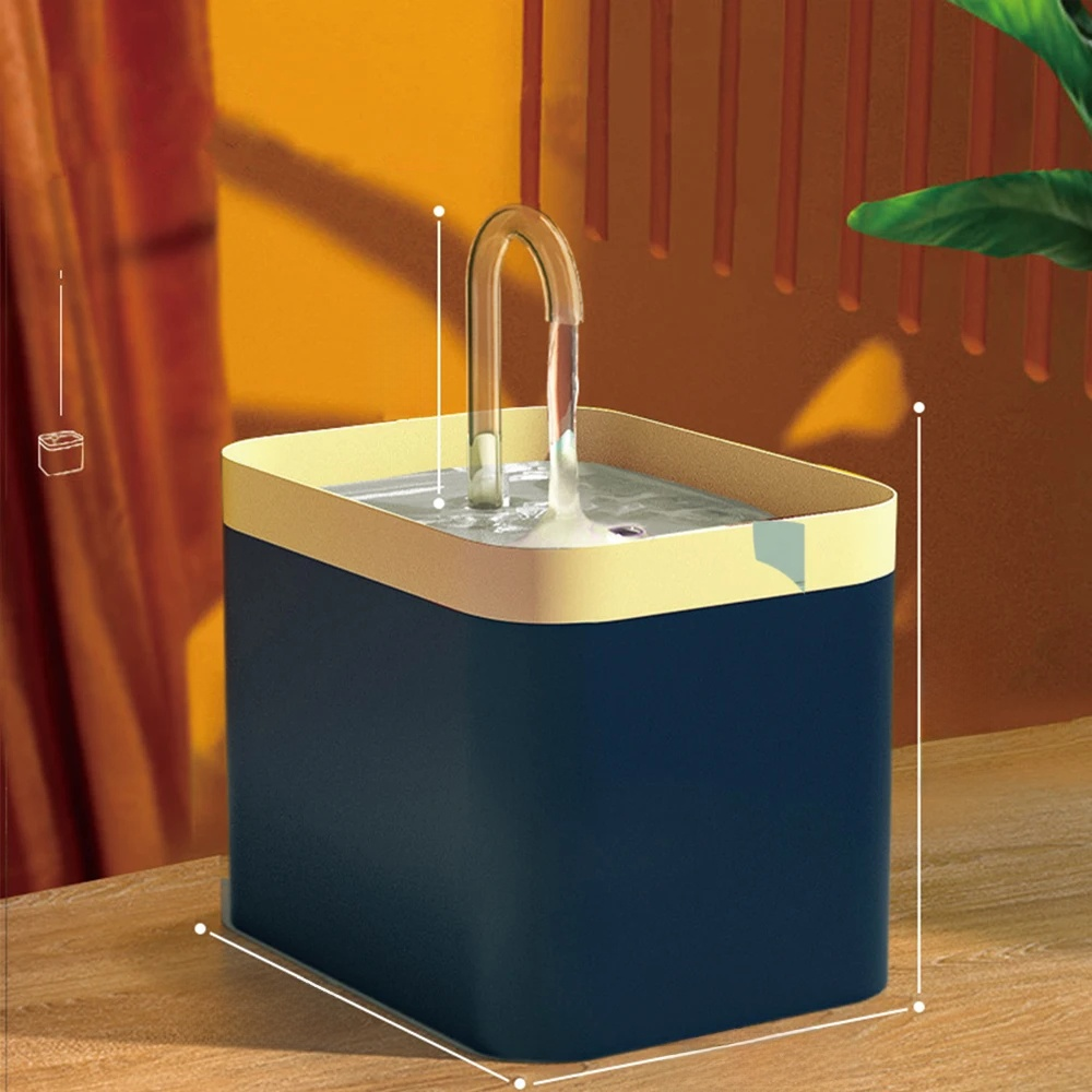 Ultra-leiser Haustier-Wasserbrunnen mit intelligenter Filterung – 1,5 l Edelstahl