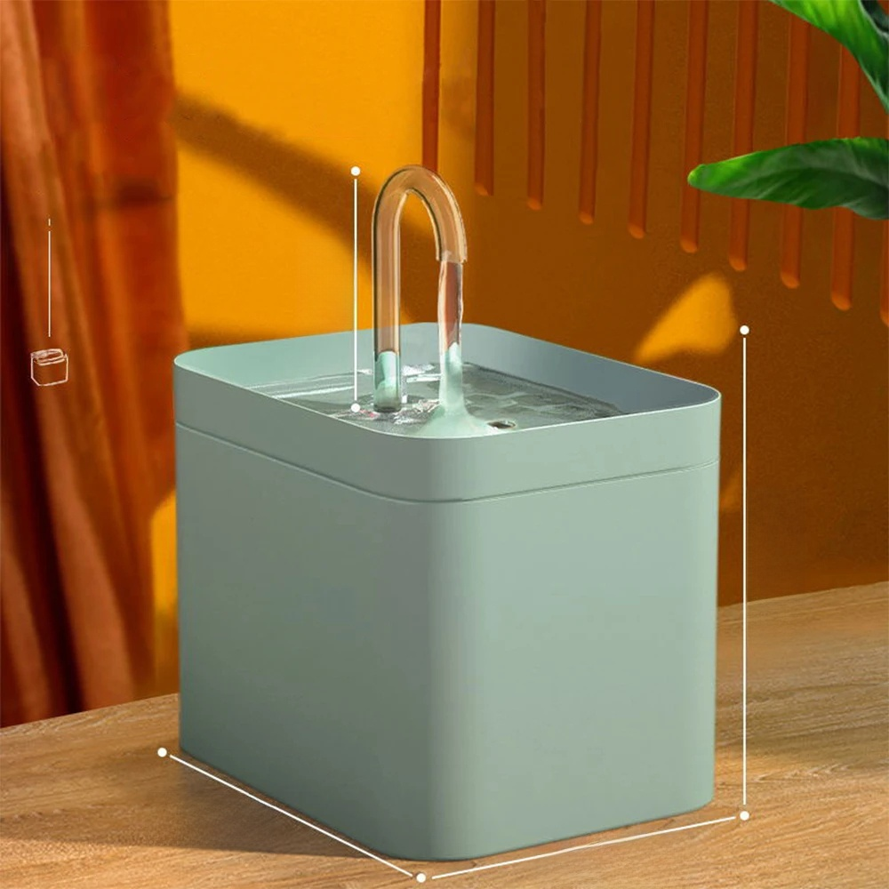 Ultra-leiser Haustier-Wasserbrunnen mit intelligenter Filterung – 1,5 l Edelstahl