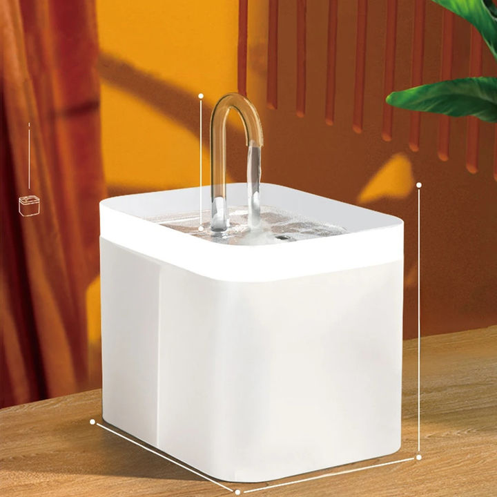 Ultra-leiser Haustier-Wasserbrunnen mit intelligenter Filterung – 1,5 l Edelstahl