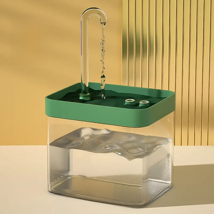 Ultra-leiser Haustier-Wasserbrunnen mit intelligenter Filterung – 1,5 l Edelstahl