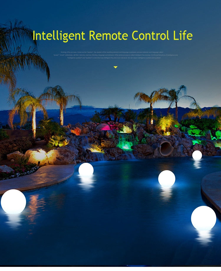 Skanto | Wasserdichte LED Gartenkugel Leuchte RGB