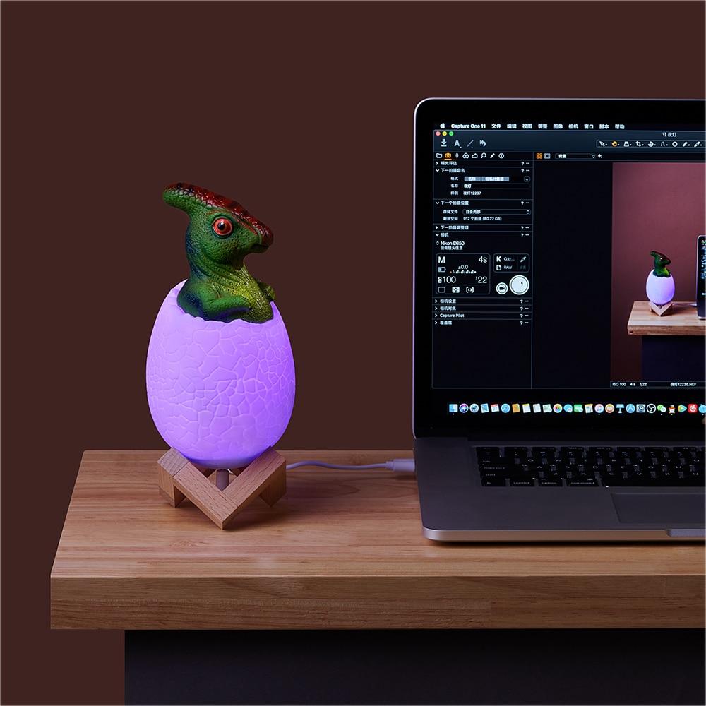 Skanto | Dinosaurier-Ei LED Farbwechsel-Lampe