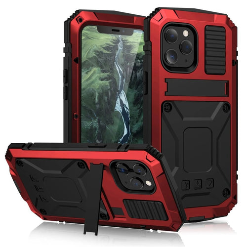 Skanto | Schutzhülle aus gehärtetem Glas und Metall für iPhone