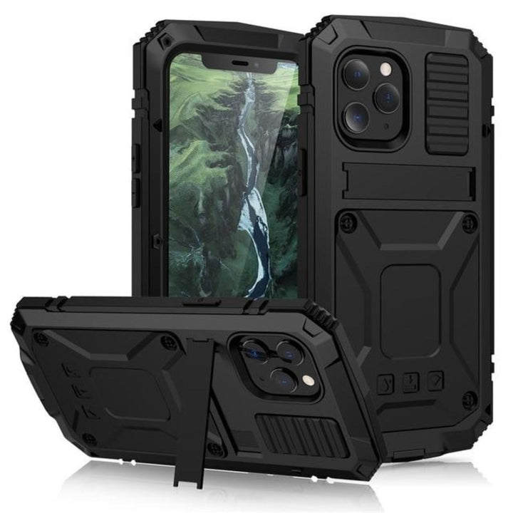 Skanto | Schutzhülle aus gehärtetem Glas und Metall für iPhone