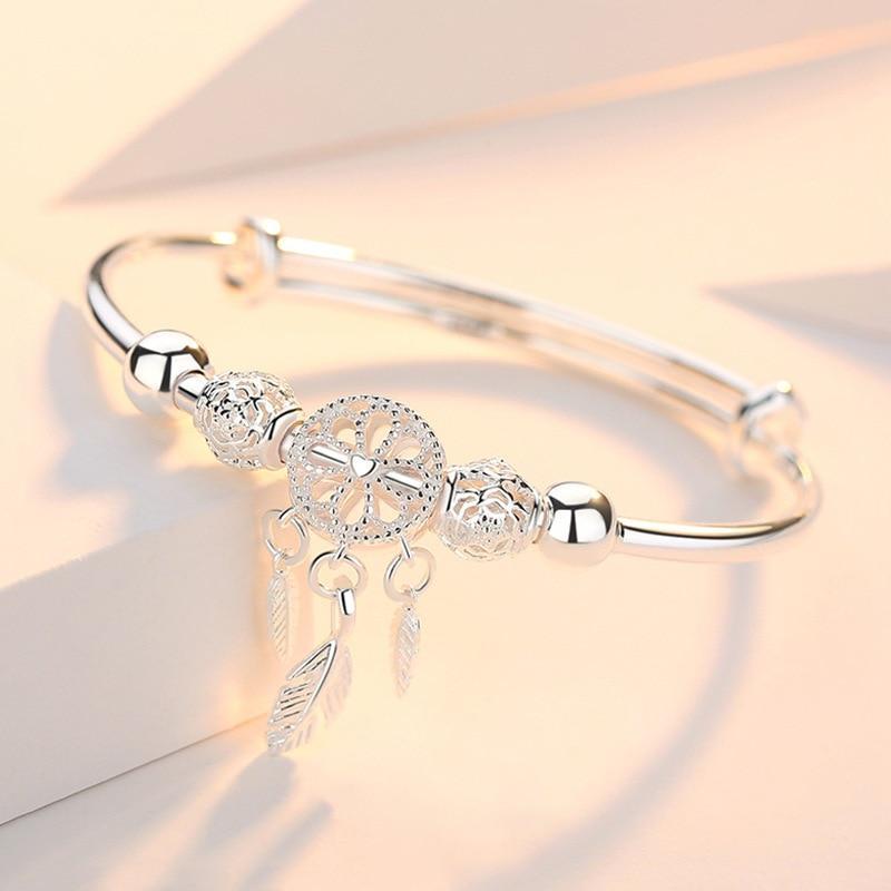Skanto | Verstellbares Traumfänger-Armband aus 925er Silber - Lisa