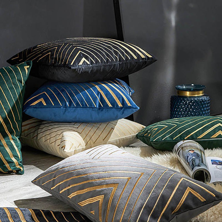 Skanto | Luxuriöse geometrische Kissenbezüge - Eleganz für Wohn- und Schlafzimmer