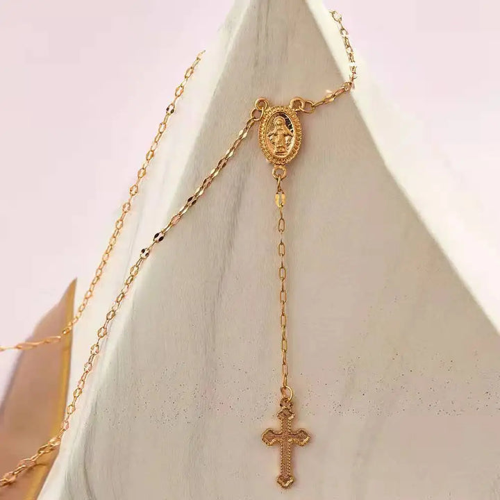 Skanto | Spirituelle Rosenkranz-Halskette – Stilvoller Glaubensschmuck für jeden Anlass
