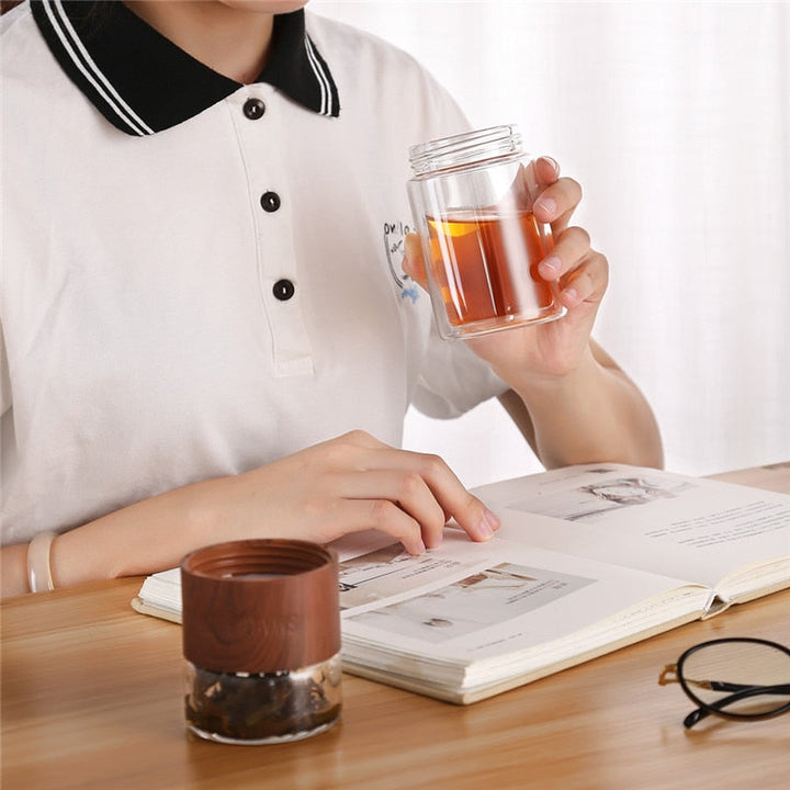 Skanto | Leicht zu tragender Glas-Tee-Infuser