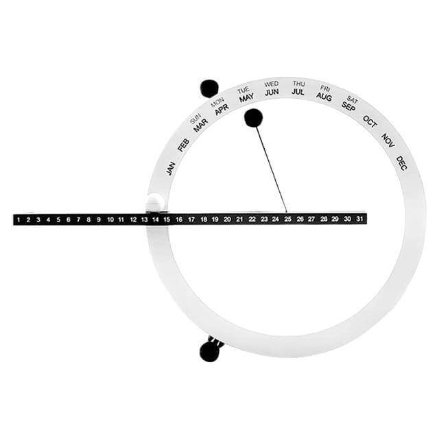 Skanto | Flip Magnetischer Manueller Tischkalender