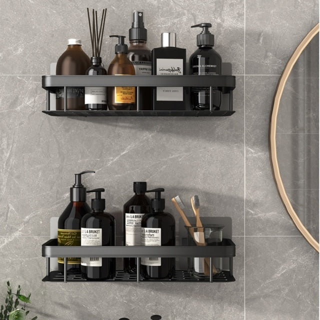 Skanto | Metall-Saugnapfregal für das Badezimmer
