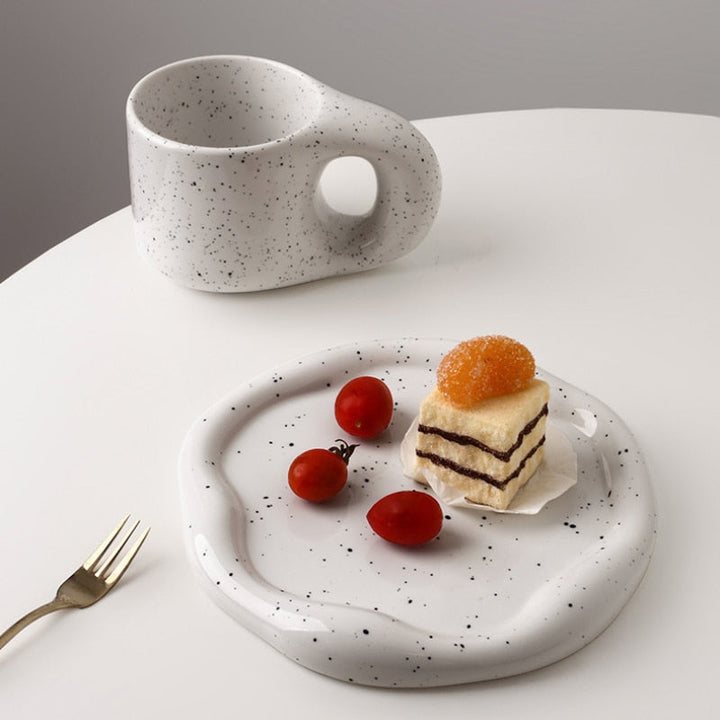 Skanto | Cookie & Chrome Keramiktablett und Schale