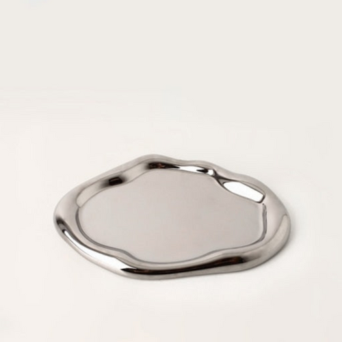 Skanto | Cookie & Chrome Keramiktablett und Schale
