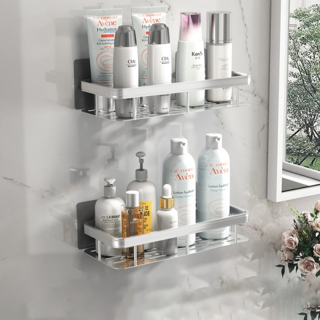 Skanto | Metall-Saugnapfregal für das Badezimmer