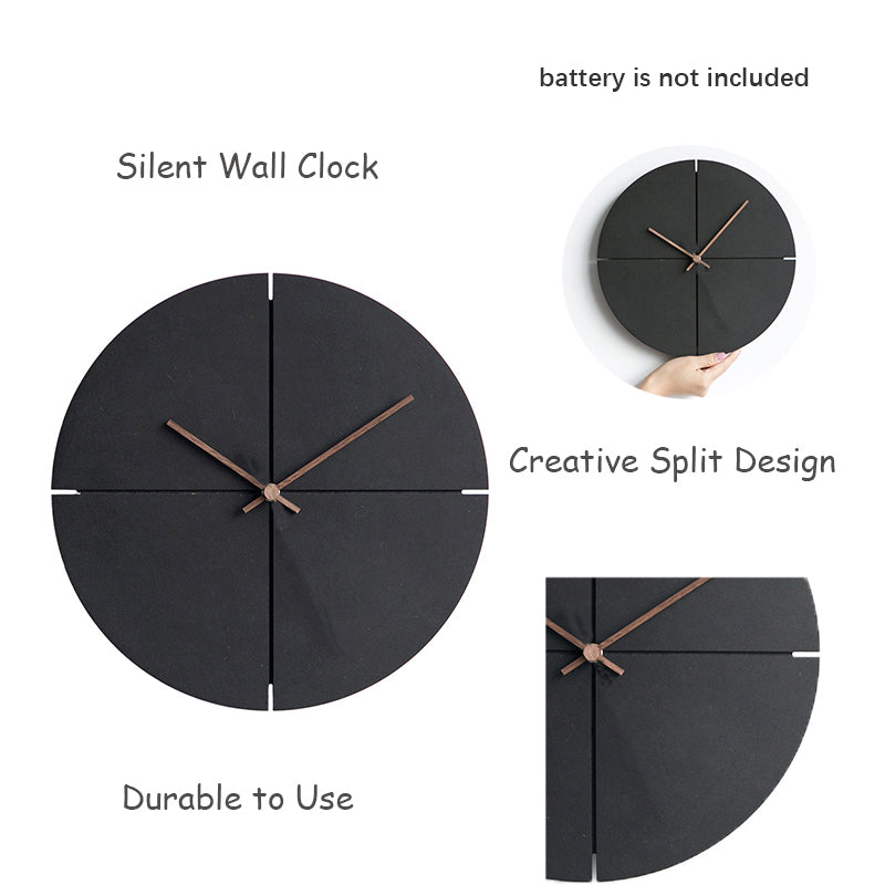 Skanto | Elegante nordische minimalistische Holzwanduhr