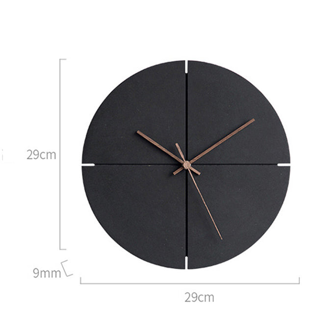Skanto | Elegante nordische minimalistische Holzwanduhr