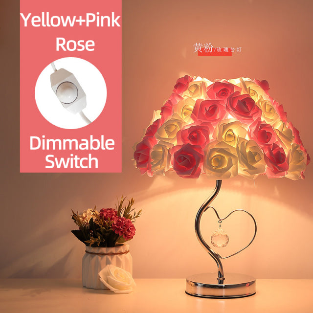 Skanto | Rosenblüten Nachttischlampe
