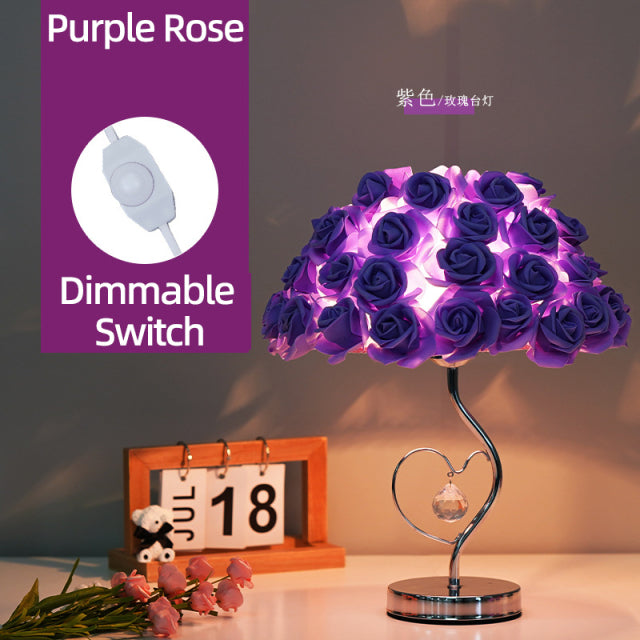 Skanto | Rosenblüten Nachttischlampe