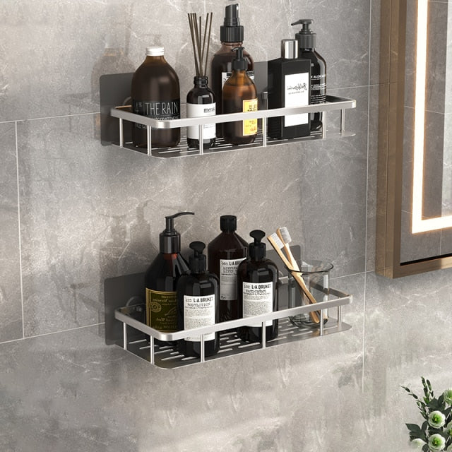 Skanto | Metall-Saugnapfregal für das Badezimmer