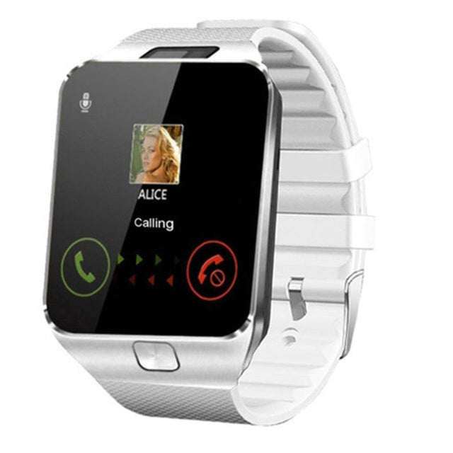 Smartwatch Unterstützung SIM-Karte Mehrere Sprachen Touchscreen Bluetooth Sport Fitness Tracker Kamera Handgelenk Smartphone Uhr