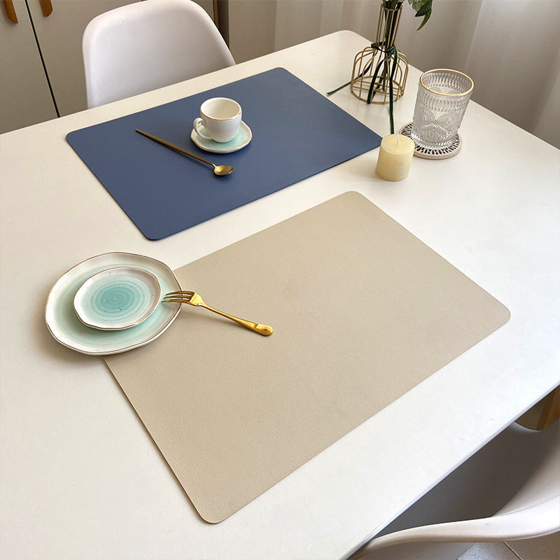 Skanto | Moderne rechteckige wasserdichte PU-Leder-Tischsets