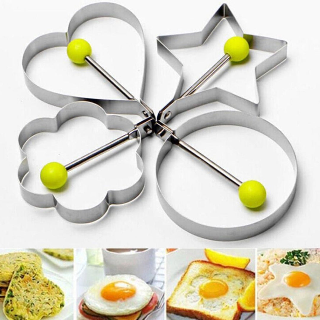 Skanto | Pfannkuchenformen aus Stahl für Spiegeleier, 4er-Set