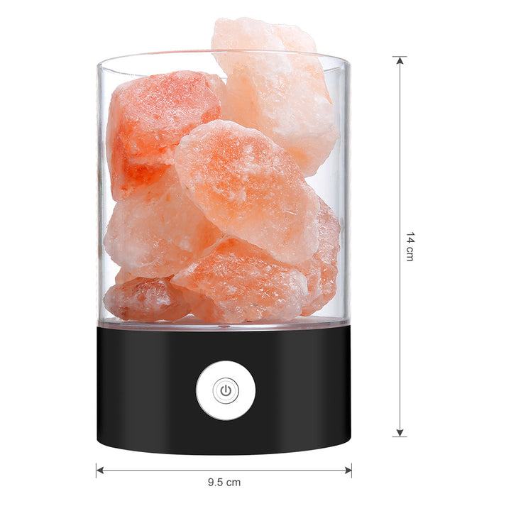 Skanto | Himalaya Salz-Tischlampe & Luftreiniger Weiß